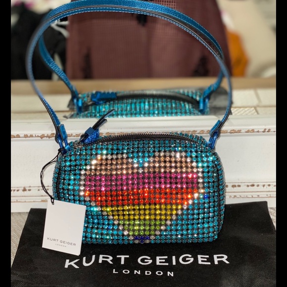 Kurt Geiger London Kensington Rainbow Heart Crossbody Bag - Multi